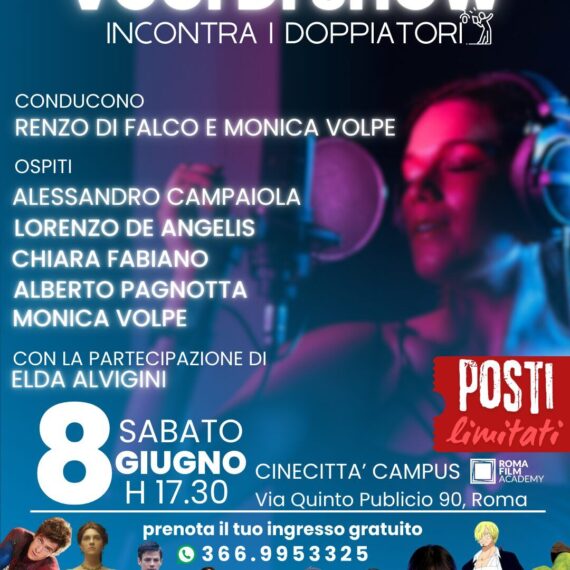 Roma Film Academy Presenta “Voci di Show”: Un Evento Imperdibile sul Magico Mondo del Doppiaggio